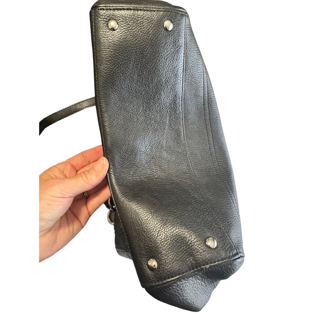 COACH Penelope Black Luxurious Leather Tote - Picture 10 of 11